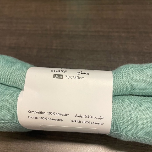 Mint green scarf/wrap - Picture 3 of 4